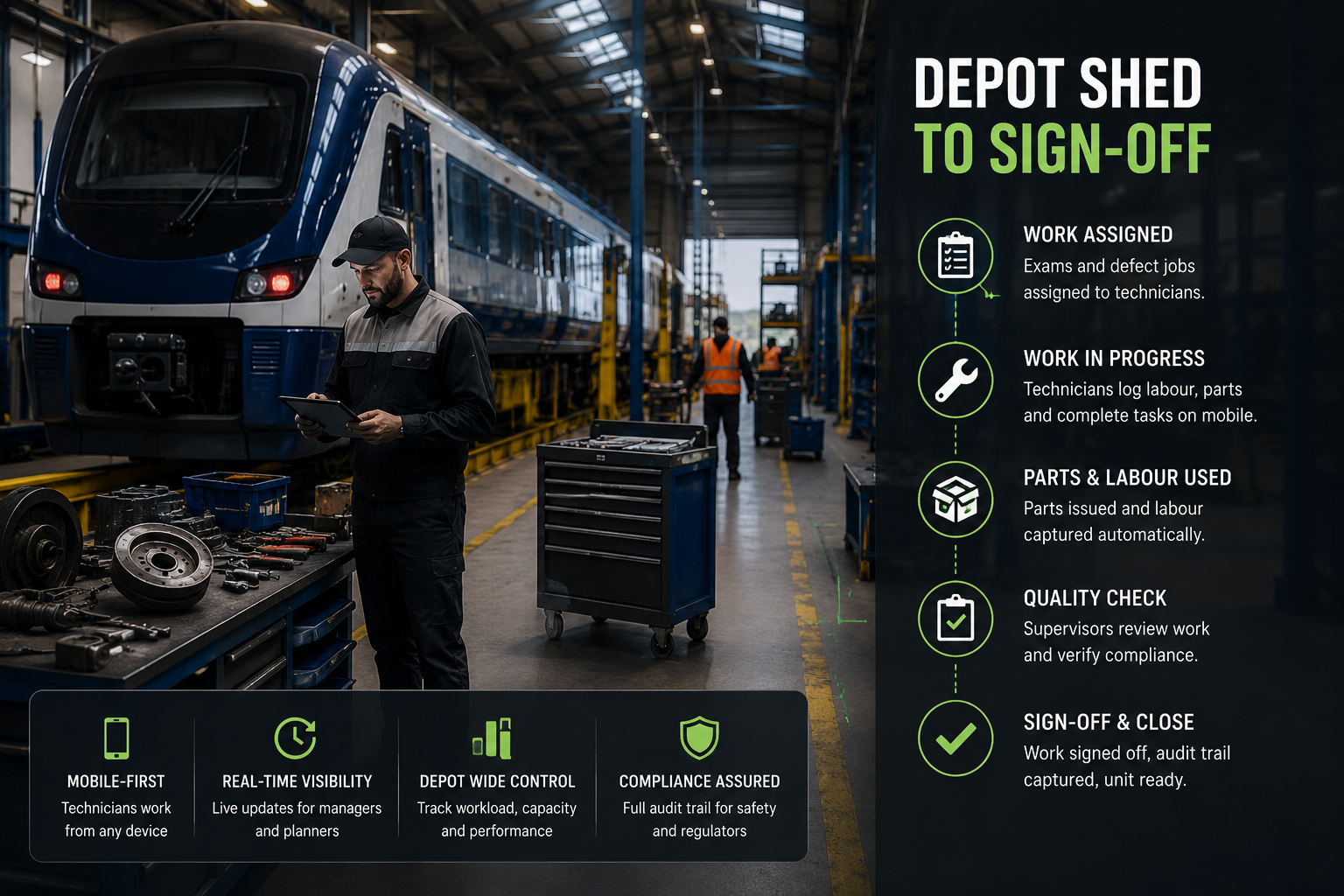 Depot — one dashboard, every bay