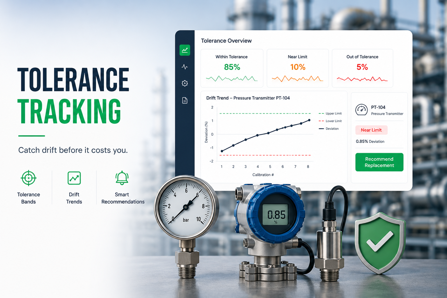 Tolerance Tracking — catch drift before it costs you