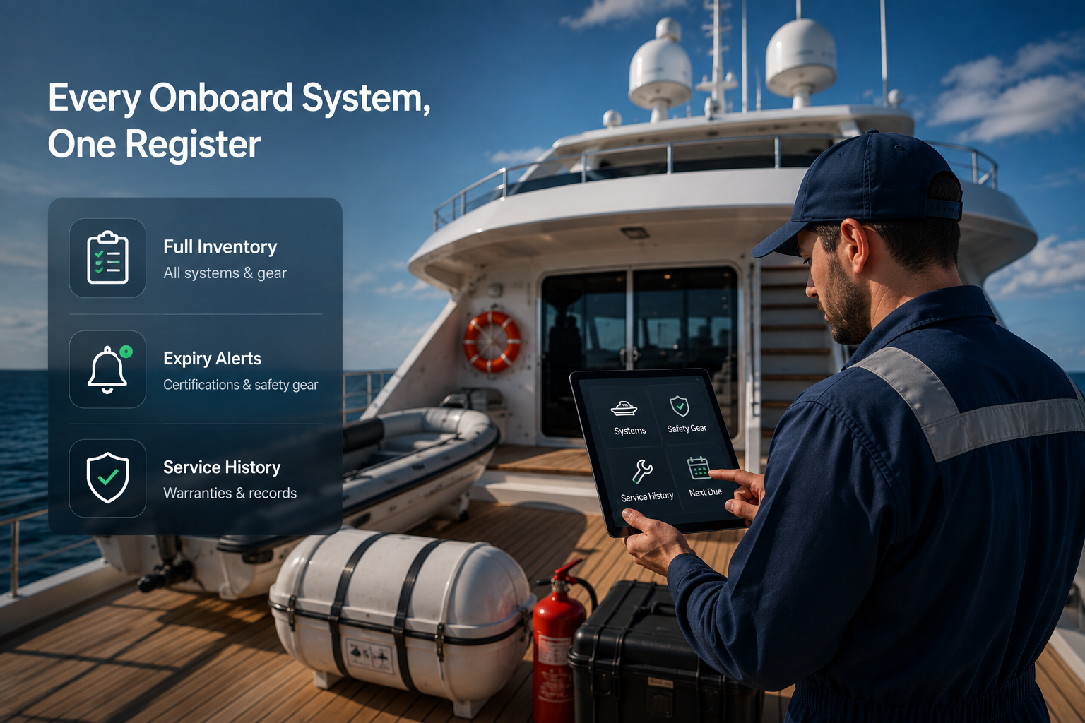 Onboard Equipment — every system, every sensor