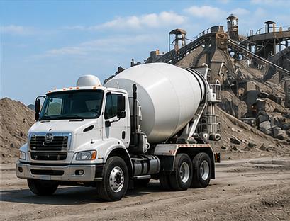 Cement mixer truck