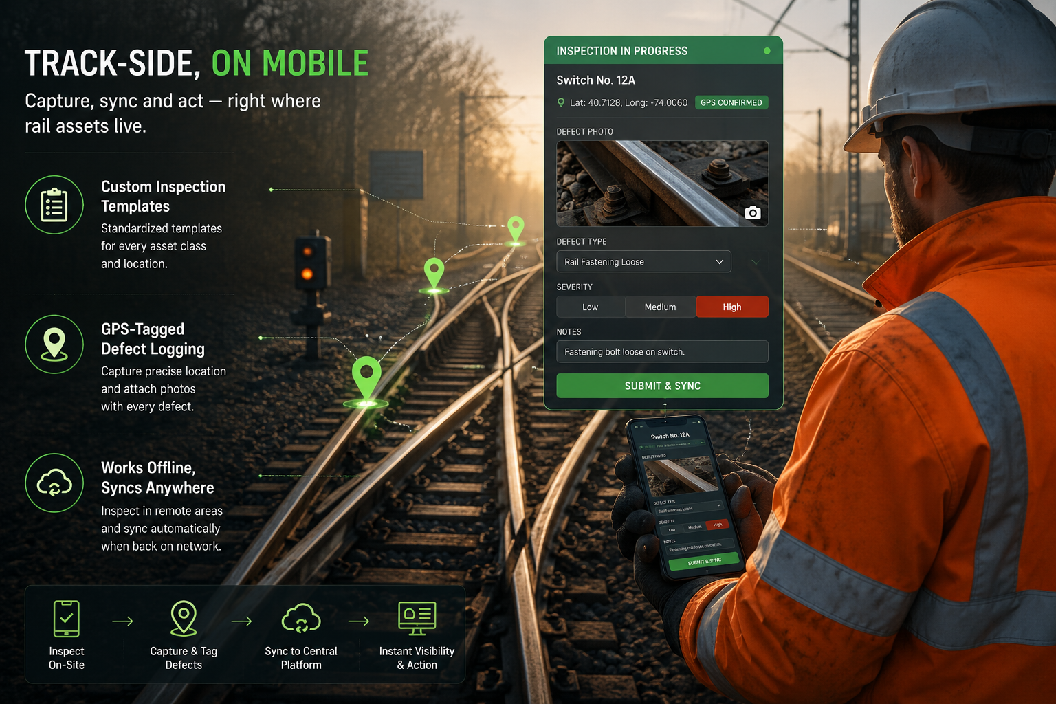 Trackside — turn wayside data into depot actions