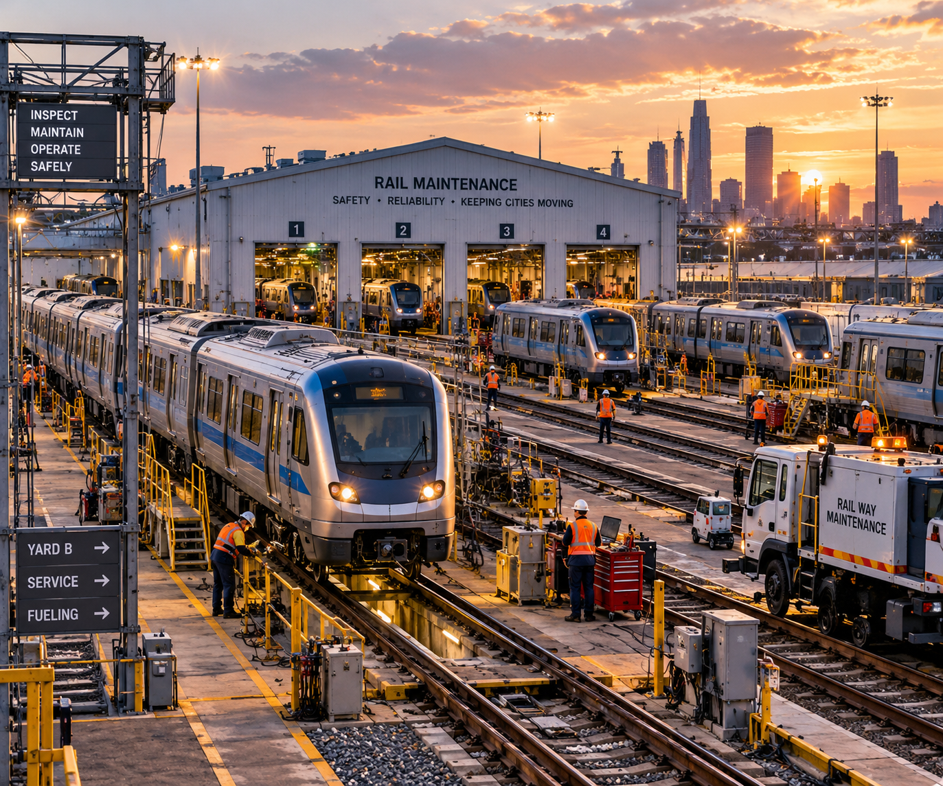 Rail fleet maintenance
