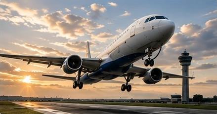 Aircraft taking off